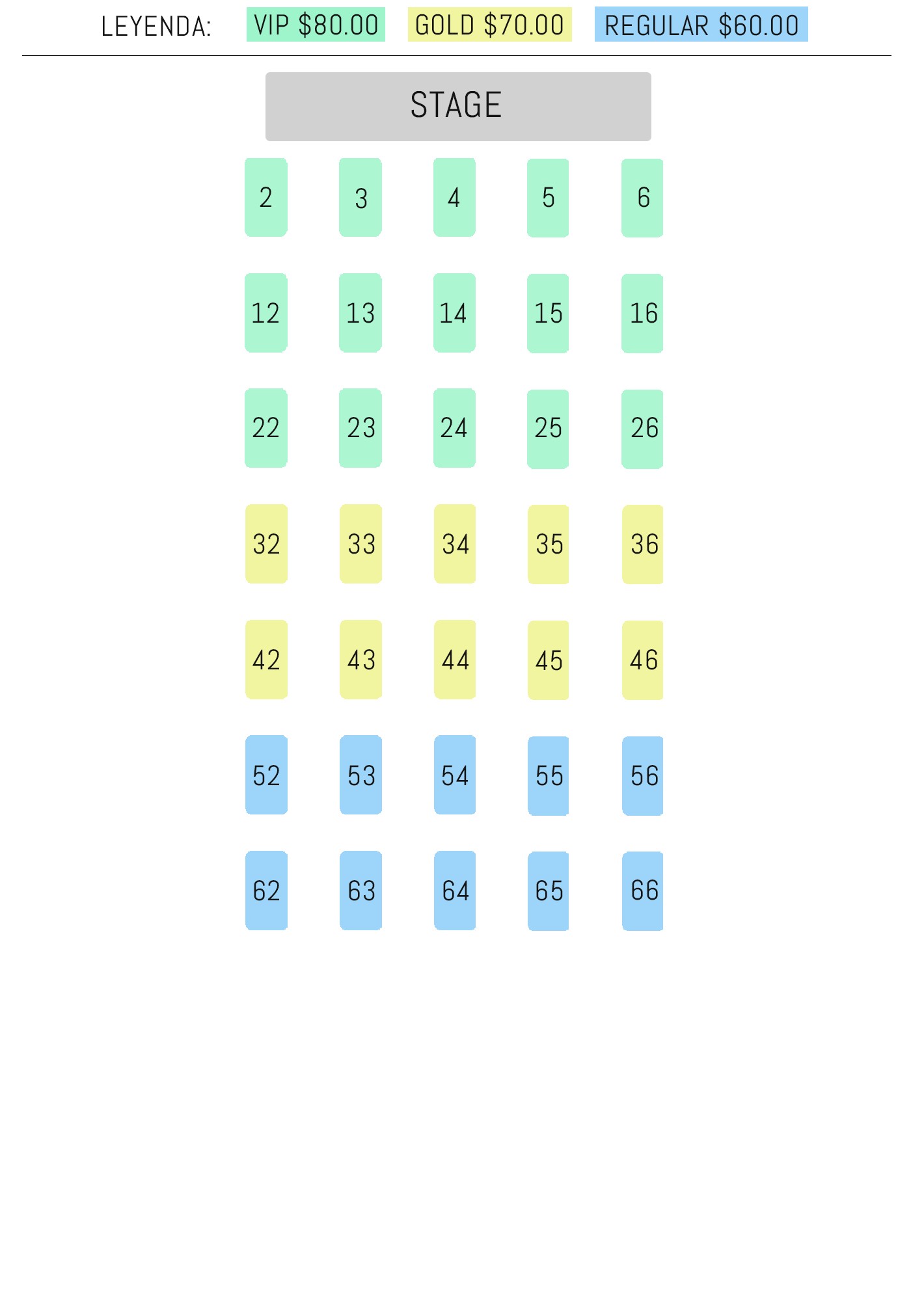 Mapa del evento